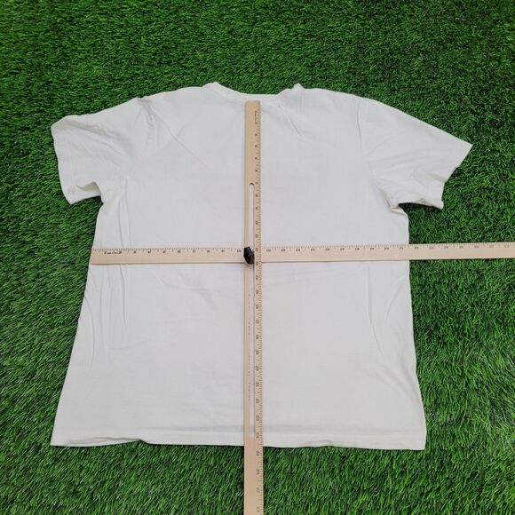 NIKE Swoosh Shirt Medium 21x25 White - Picture 3 of 12